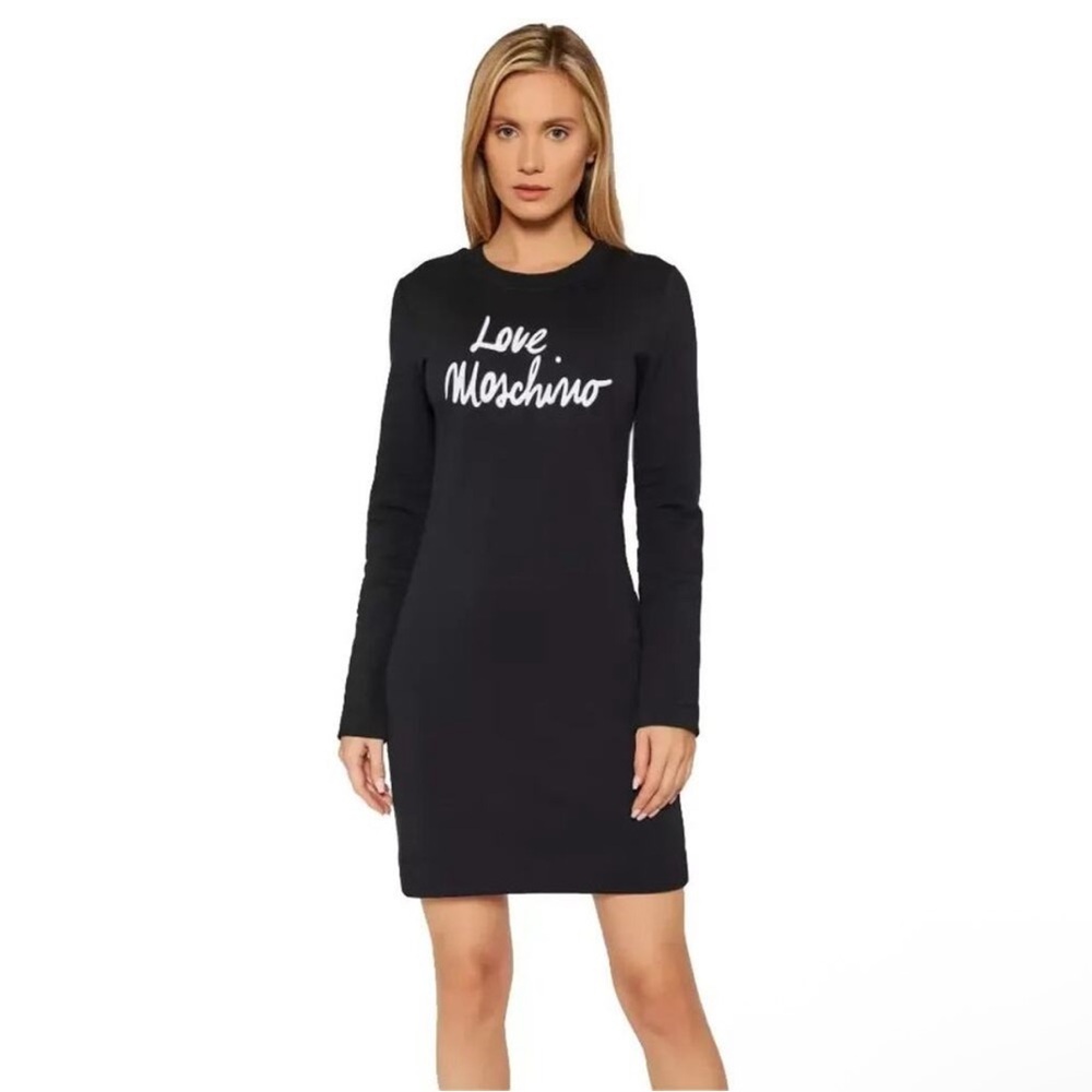 Love Moschino Womens Dress long sleeve black / white Size US 2